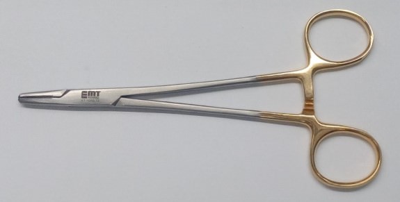 Julian Needle Holder - Tungsten Carbide Serrated Jaw